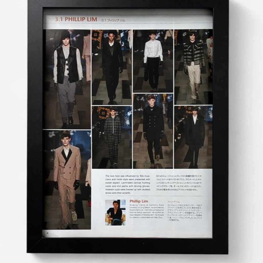 3.1 PHILLIP LIM framed poster Archive 9x12 Japanese Fashion Issue
